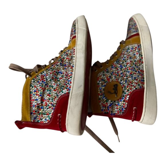 CHRISTIAN LOUBOUTIN BIP BIP WOMAN ORLATO FLAT GLITTER SNEAKERS Size: EU 40, US 9 - Picture 15 of 16